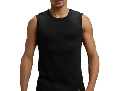 Jockey 9930 Men Super Combed Cotton Rib Solid Round Neck Muscle Vest