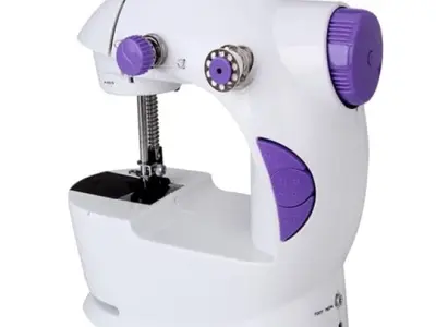 Peytox Mini Sewing Machine Portable Electric Stitching Machine for Home Tailoring DIY Craft Fabric Repair with Foot Pedal Beginners Expert