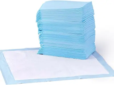 AmazonBasics Pet Pee Pads for Potty Training| Standard | Regular 56 x 56cms | 50 Pieces | Leak-