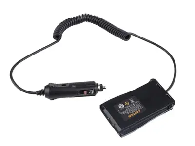 DC 12V Car Vehicle Charger Battery Eliminator for Baofeng BF-888S / 777S / 666S Walkie Talkie Radio, Black