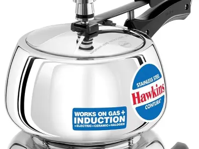 Hawkins Stainless Steel Contura 3 Litre Inner Lid Pressure Cooker Induction Compatible