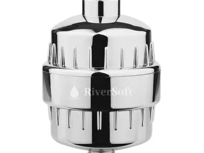 RiverSoft SF-15 PRO Hard Water Softener for Tap and Shower | Shower Filter for Bathroom | Hard Water Filter for Tap | Protects Hair and Skin