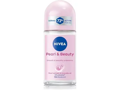 NIVEA Pearl and Beauty 50ml Deo Underarm Roll On | With Pearl Extracts & Avocado Oil | 72 H Lon