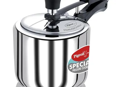 Pigeon by Stovekraft 3 Litre Special Stainless Steel Inner Lid Induction Base Pressure Cooker (Silver) BIS Certified