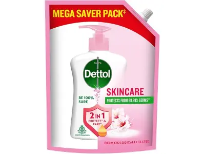 Dettol Liquid Handwash Refill – Skincare Hand Wash- 1350ml | pH Balanced | 10x Better Germ Prot