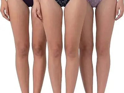 Van Heusen Women’s 100% Cotton Hipster Panty – Pack of 3 | Everyday Panty | Anti‑Bacterial Tech | Keeps you dry and Fresh | Sweat Absorbent | Inner Elastic | No‑Marks Waistband | P