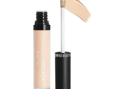 Swiss Beauty Perfect Liquid Light Weight Concealer With Full Coverage |Easily Blendable Concealer For Face Makeup With Matte Finish | Shade- Medium Beige, 6g
