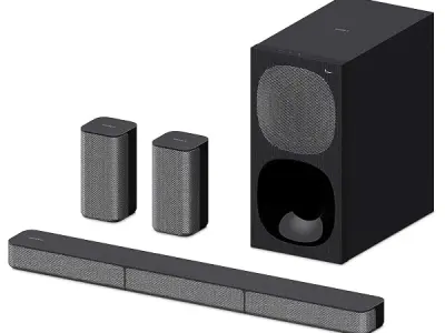 Sony HT-S20R Real 5.1ch Dolby Digital Soundbar for TV with subwoofer and Compact Rear Speakers, 5.1ch Home Theatre System (400W,Bluetooth & USB Connectivity, HDMI & Optical connect
