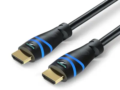 BlueRigger 8K HDMI 2.1 Cable (6FT, 8K 60Hz HDR, 4K 120Hz, High Speed 48Gbps with Ethernet, eARC, 3D, HDCP 2.3) - Compatible with PS5, Xbox, Roku, Apple TV, Switch, PC