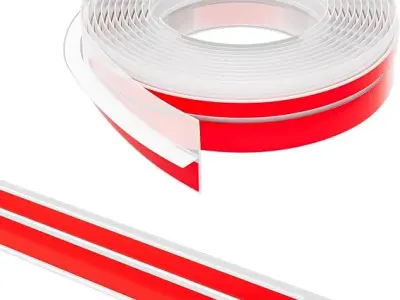 JICOOT Silicone Door Draft Stopper Strip | Self Adhesive Bottom Sealing Guard | Gap Filler Blocks Dust, Insects, Air & Noise | Flexible Rubber Seal for Home & Office (Clear, 3 Mete