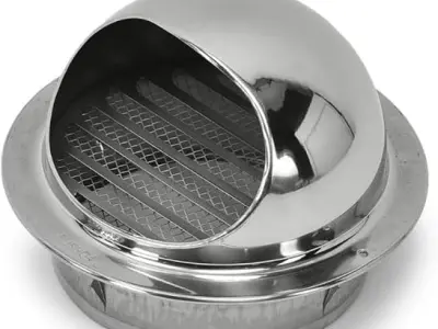 SS COWL 6"/150MM Steel Vent Cover/Air Cap/Ventilation Cap/Cowl Cap For Kitchen Chimney Duct pipe Vent Cover (6 Inch) SS304