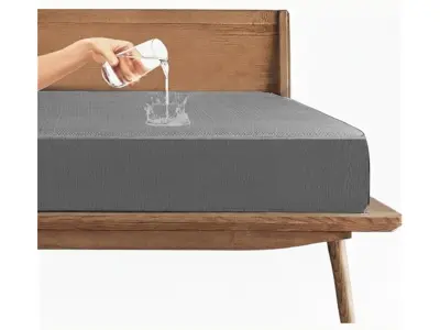Trance 100% Waterproof Mattress Protector for Double Bed King Size 78x72 Inches | Elastic Fitte