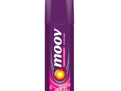 Moov Fast Pain Relief Spray - 80g | Suitable for Back Pain, Muscle Pain, Joint Pain, Knee Pain | 100% Ayurvedic Formula | Suitable for Sports & Gym related injuries