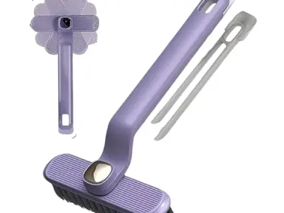 RIDHMIN Mini Gap Cleaning Brush, Bathroom Gap Cleaning Brush, Clean The Dead Corners of Bathroom Kitchen Tiles, Multifunctional Window Slots 360 Degree Rotating (Multicolor)