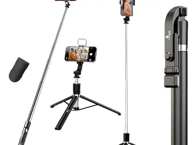 Kratos K9 Selfie Stick Tripod With Light