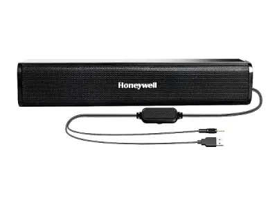 Honeywell Moxie V500 10W Portable USB Wired Soundbar, Speaker for PC,Desktop and Laptop with Volume Control and 3.5 mm AUX,2.0 Channel,52mmX2 Drivers,Plug &Play,2 Yrs Maufacuturer