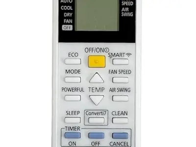 Universal AC Remote Compatible for Panasonic Inverter AC Remote 4676 Smart Eco WiFi (CS-NU18ZKY5W CU-NU18ZKY5W) 7 in 1 Model 29j (Work Only If Your Old Remote Same)
