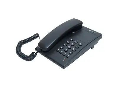 Beetel G10 Newly Launched, Corded Landline Phone, Ringer LED Indication, Desk and Wall Mountable, 3 Step Ringer Volume Control, Tone/Puls/Flash/Pause/Redial, TEC Certified (G10 Bla