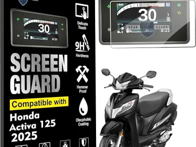 Gear Guard Screen Protector For Honda Activa 125 (2025) | Activa 110 DLX Scooter Instrument Cluster Touch 4.2"inch Screen Display - Clear