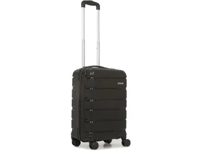 Teakwood Unisex Trolley Bag, Hard Cabin Trolley Small, 55 CM Trolley Bag for Travel, Lock Syste