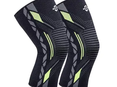 Nivia Knitted Knee Support, for Men, for Gym, Knee Sleeves, Knee Braces Pair for Sports & Workout, Knee Cap, Knee Compression Knee Supporter for Exercise, Running, Cycling