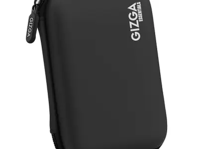 Gizga Essentials Hard Drive Case Shell, 6.35cm/2.5-inch, Portable Storage Organizer Bag for Earphone USB Cable Power Bank Mobile Charger Digital Gadget Hard Disk, Water Resistance