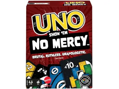 Mattel Games ​UNO Show ‘em No Mercy Card Game for Kids, Adults & Family Parties and Travel with