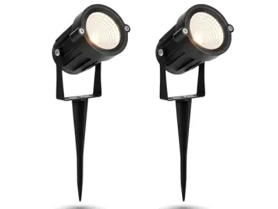 S SAIF 5W LED Garden Spot Light, High Brightness, IP65 Waterproof, Die-Cast Aluminium Body, Cool White, Pack of 2