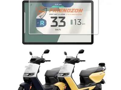 FriendZon Screen Guard For Ather Rizta S/Rizta Z EV Scooter | Anti Scratch | HD Clear | Anti Fingerprint | 7 INCH TFT Digital Meter Instrument Cluster Accessory [Not A Tempered Gla