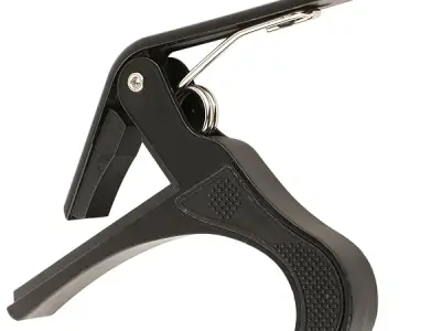 Juârez JRZ250 One Handed Trigger Guitar Metal Capo Quick Change for Ukulele, Electric and Acoustic Guitars, Black