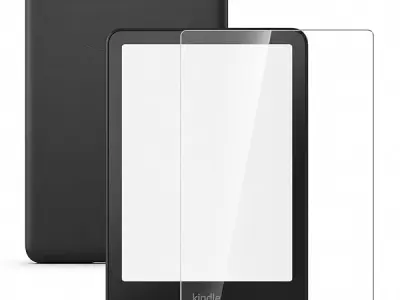 SimEnt Screen Protector Compatible with Amazon Kindle Paperwhite, 12th Generation | Unbreakable 9H Hardness, Transparent- Front (Matte, Full Size)