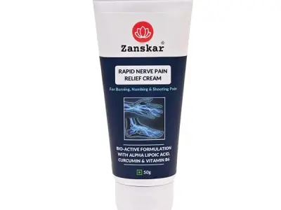 Zanskar Rapid Nerve Pain Relief Cream | Fast-Absorbing Formula for Tingling, Burning & Numbness Sensations | Soothing Support for Nerve Discomfort in Feet, Legs, Hands & Back | 50g