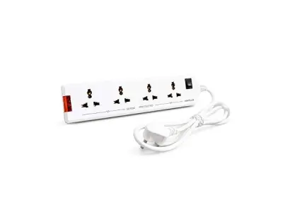 Havells 4 Way Extension Board With Surge & Spike Protection|For Power Requirements Up To 1440W |1.5 Mtr ISI Certified Copper Wire| LED Indicator | Rating -6A, 240V | Home & Office