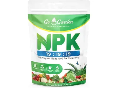 Go Garden NPK 19 19 19 Fertilizer for Plants | Water Soluble Plant Fertilizer for Growth, Flowe