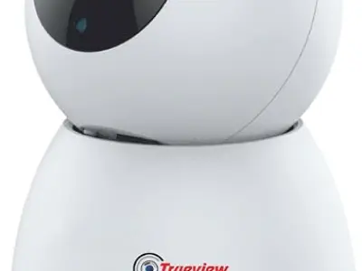 Trueview 3MP WiFi Robot Security Camera | 360° Pan Tilt | All-Time Color Night Vision | AI Auto Tracking & 2-Way Audio | Alexa Compatible | Supports 256GB Memory Card | STQC Certif