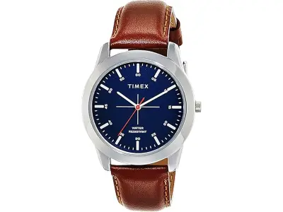 TIMEX Classics Analog Watch for Men with Round Dial & Water Resistant Man's Wrist Watches