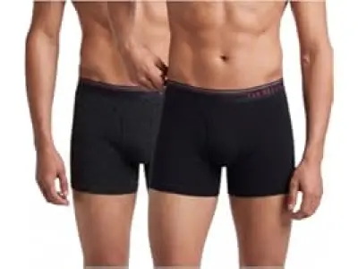 Van Heusen Men’s Cotton Boxer Briefs Pack of 2 | Long Trunk | No ride-up | Super Combed Cotton