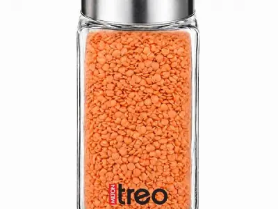 Treo by Milton Cube Airtight Storage Glass Container 1000ml Food Grade Stackable & Modular Transparent Storage Organizer Jars for Kitchen, Tea, Coffee, Sugar, Dry Fruits