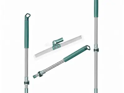 Misamo Enterprise Wiper Mop for Floor Cleaning, 50 cm, Green, Pack of 1 | Telescopic Handle, Streak-Free Cleaning, Durable EVA Blade, Lightweight Design, 360° Swivel Head, Smooth F
