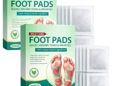 Vn care Detox Foot Patches for Weight Loss & Toxin Removal | Natural Ginger Herbal Foot Pads for Deep Cleansing & Body Detox | Foot Patch for Pain Relief & Detoxification | Foot Pa