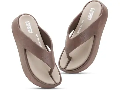 DOCTOR HEALTH SUPER SOFT Women’s Orthopedic Soft Platform Slippers | Ultra-Cushioned Shock Abso