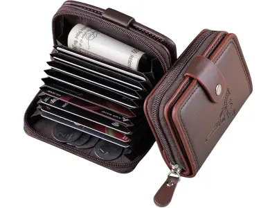MARETTO Men’s Genuine Leather Wallet with Card Holder & Coin Pocket – Stylish Bifold Slim Walle