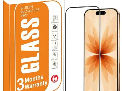 OpenTech® Military-Grade Tempered Glass Screen Protector Compatible for iPhone 17 with Edg