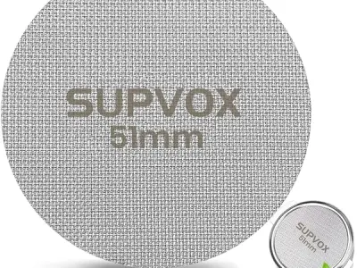 Supvox® 51mm Reusable Puck Screen for Espresso Portafilter 1.7mm Thickness | 150m 316 Stainless Steel Screen Filter Basket Compatible with Espresso Machine bm2