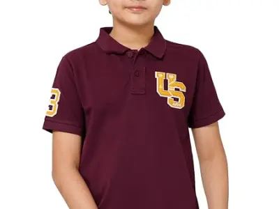 Alan Jones Clothing Boy's Cotton Regular Fit Polo T-Shirt