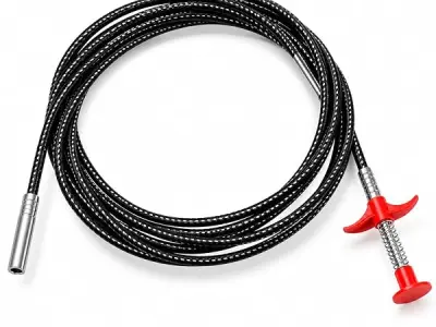 KOTRONICS Drain Pipe Cleaning Spring Stick, 160 cm | Stainless Steel Hair Catching Claw Wire for Sink, Tub & Sewer Drains | Chemical-Free, Reusable Clog Remover Tool