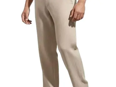 Linen Pants for man | Lower for man | Chinos for Casual Wear |Straight fit Trouser for Men | Elastic Waist Brethable All Season Pants for Regular, Office Wear