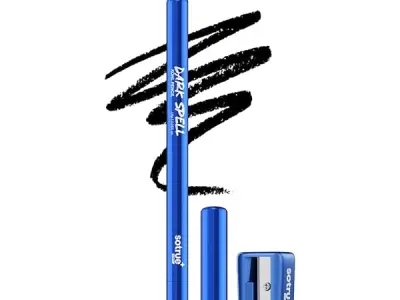 Sotrue Dark Spell Kohl Kajal Pencil with Sharpener | Smudgeproof, 24 Hours Long Stay | One Swipe Application | Matte Finish |1.5 gm