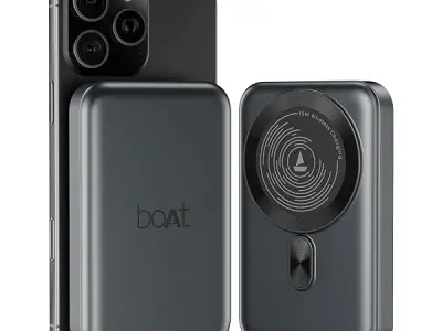 boAt EnergyShroom PB331 (Magsafe) 10000mAh Magnetic Wireless Powerbank, 15W Wireless & 22.
