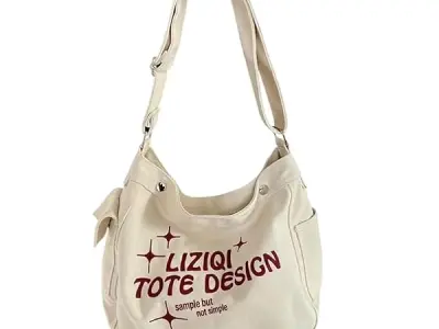 LIZIQI Trendy Canvas Embroidery sling bag for women | Tote bag For women | Ladies purse